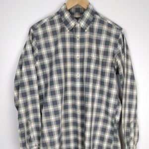 Celvin Klien Mens Plaid Button Down Long Sleeve M